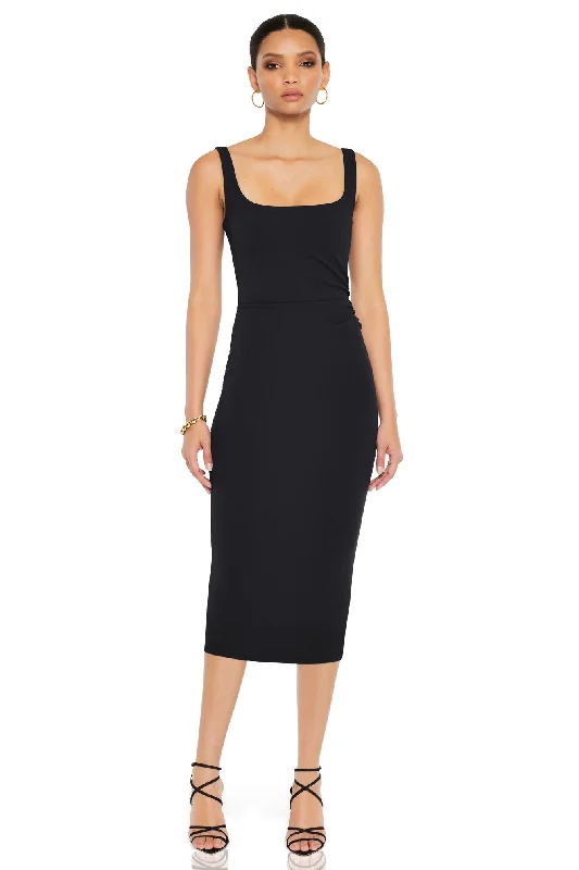 Best Deals Of The Season Save on Classic Elegant Styles Nookie Glory Midi Dress - Black