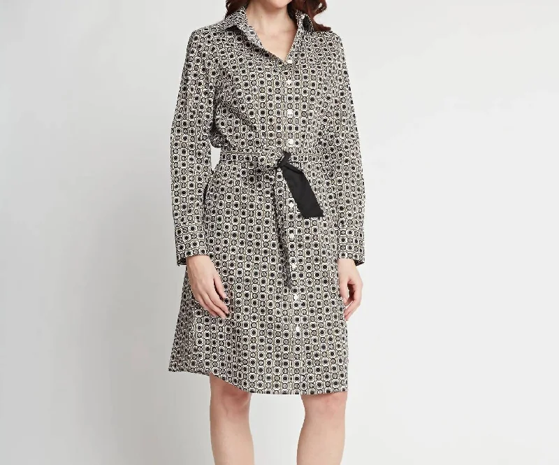 Popular Collection Minimalist Office - Ready Style Kathleen Long Sleeve Dress In Multi