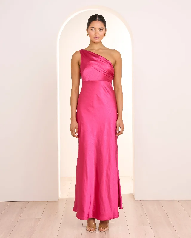 The Latest Fashion Trends Contemporary Elegance Anita One Shoulder Satin Gown