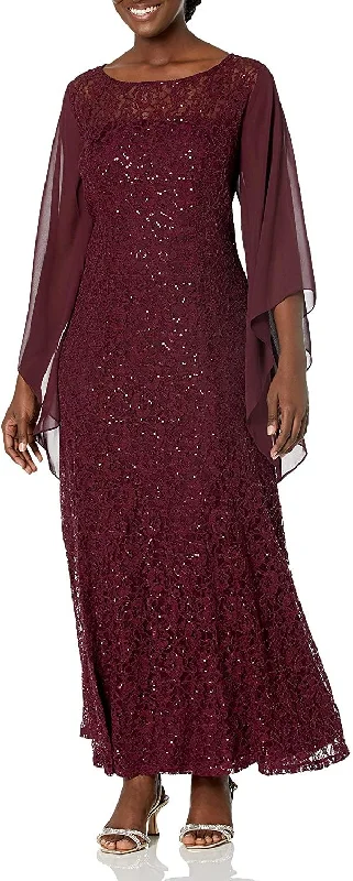 Fashion Forward, Function First Chic Urban Fashion Look SL Fashions Plus Size Long Mother of the Bride Dress 9419425