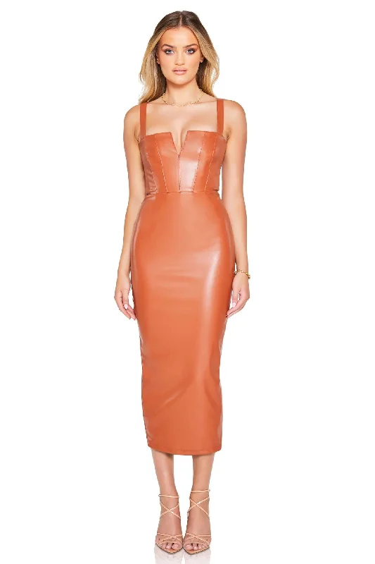 Latest Fashion Celebrate with Big Savings Nookie Leona Midi Dress - Tan