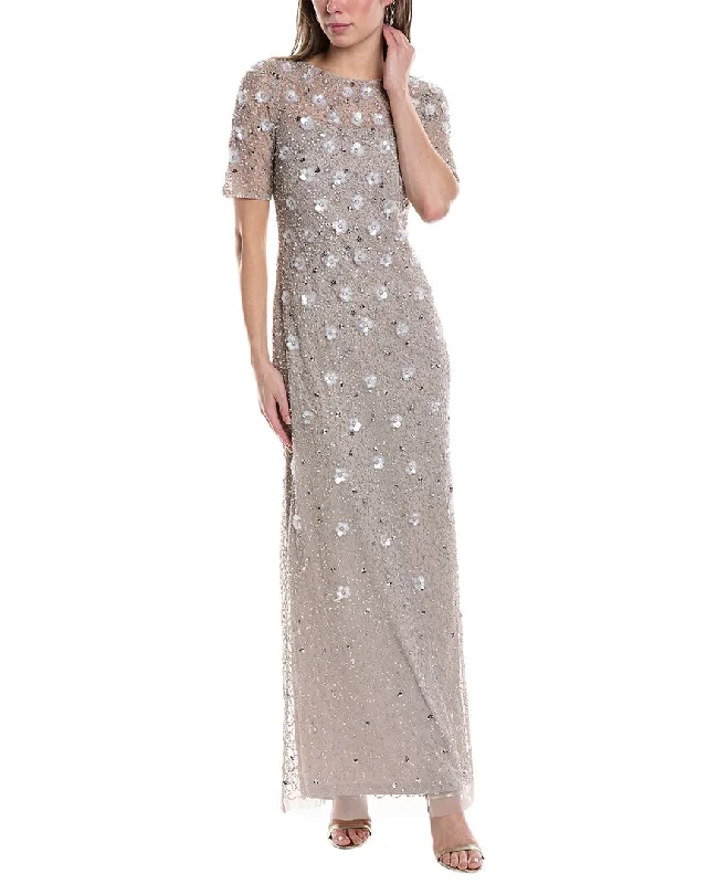 Hot Picks Boho - Chic Festival - Ready Style Adrianna Papell Beaded Gown