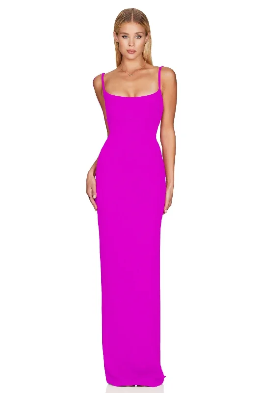 Trend Forward Threads Sophisticated Cut Nookie Bailey Maxi Dress - Electric Pink