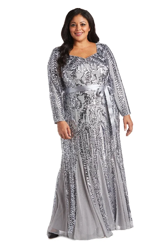 Mega Sales Mid - Week Surprise R&M Richards 5623W Long Plus Size Evening Dress