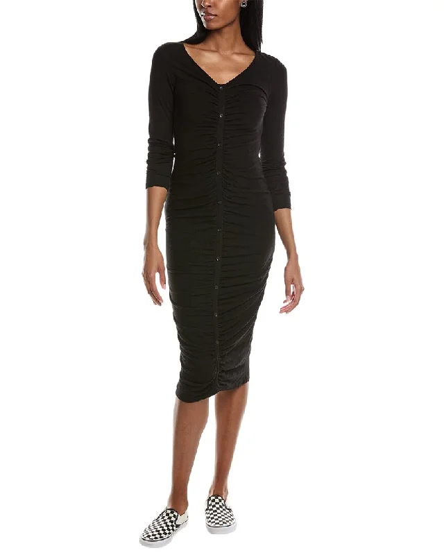 Season Sale Minimalist Office - Ready Style Stateside Slub Bodycon Maxi Dress