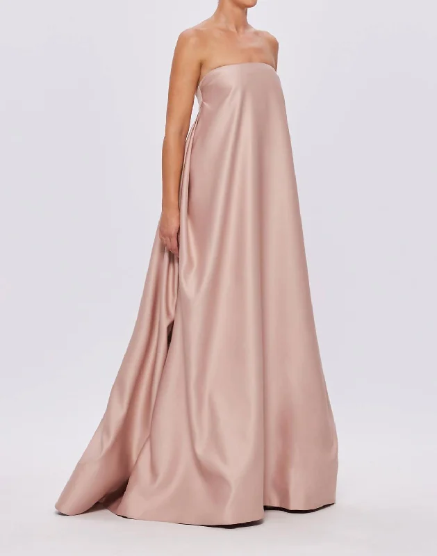 Luxury Fashion Father's Day Deals Phoebe Gown In Dusty Pink