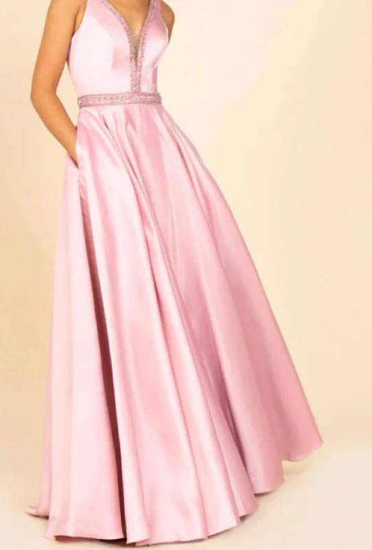 Timeless Elegance Sale Feminine Soft - Hued Look Prom Gown In Blush