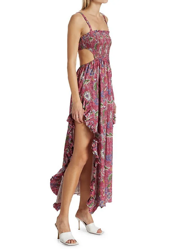 Luxury Fashion Discounts Vibrant Prints Caroline Constas Margo Gown Pink Enchanted Paisley