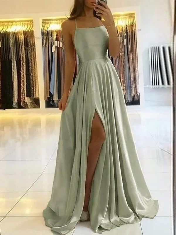 Seasonal Fashion Last Chance Sale Women Spaghetti Straps Bridesmaid Dress Long Floor Length Prom Gowns Fashion Wedding Party Dress YBD043