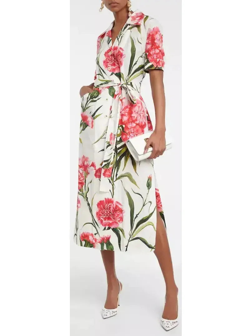 Shop The Hottest Deals Limited - Time Bundle Carnation-Print Shirt Dress