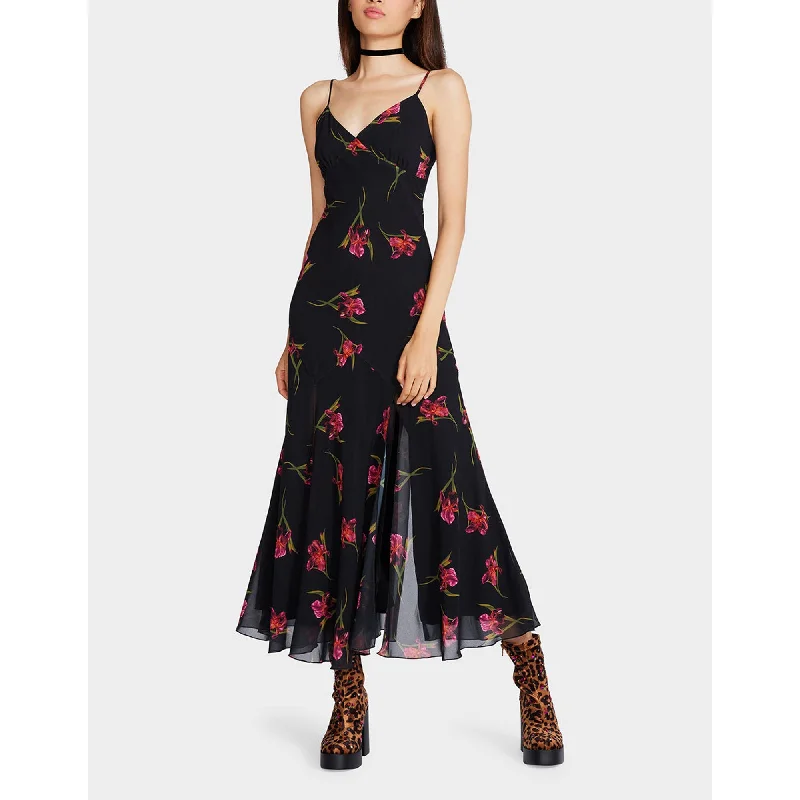 Shop The Hottest Deals Flash Sale Addison Midi Dress Orchid Print Black