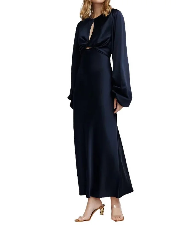 Bold Fashion Sales Clearance Event Demi Midi Dress In Midnight