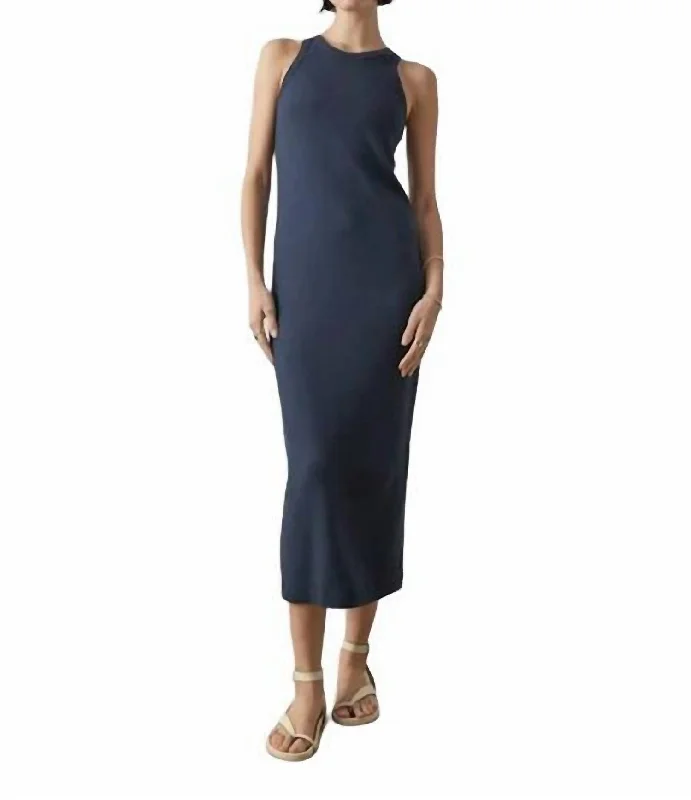 Chic Style, Always In Vogue Huge Savings on Parisian Styles Griffith Midi Dress In Ink