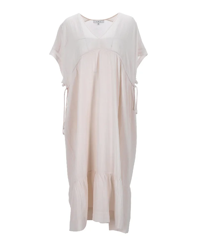 Best Sellers End - of - Month Blowout Iro V-neck Midi Dress in White Viscose