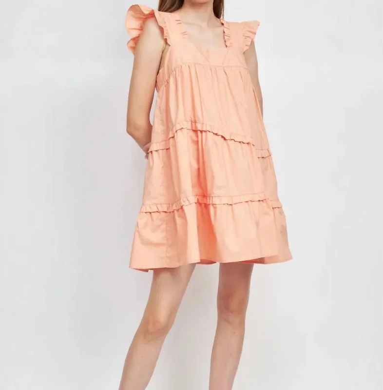 Ride The Style Wave Father's Day Deals Kami Mini Dress In Tangerine