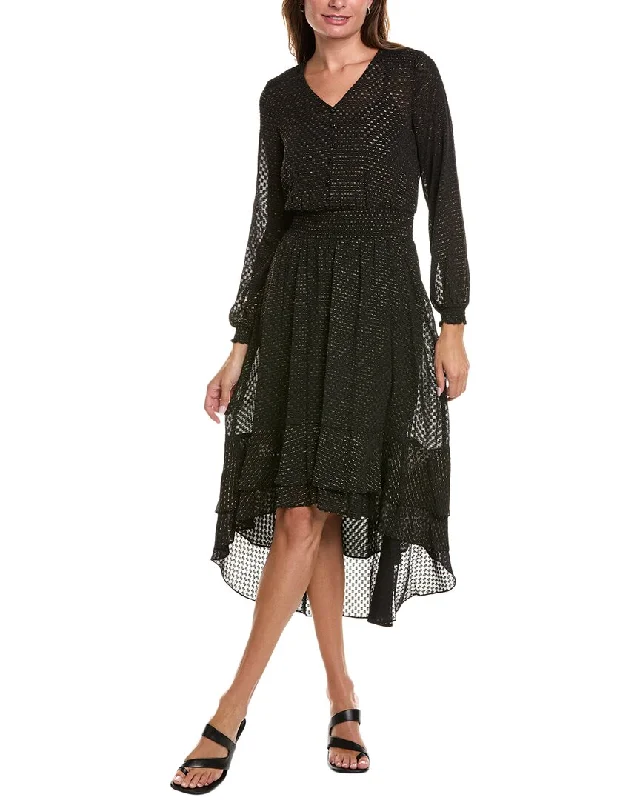 Limited Time Special Offer Feminine Flow Nanette by Nanette Lepore Fil Coupe Midi Dress