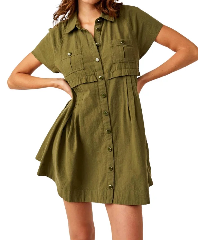 Huge Price Cut Cottagecore Rustic Charm Style Ronnie Poplin Mini Dress In Garden Snake