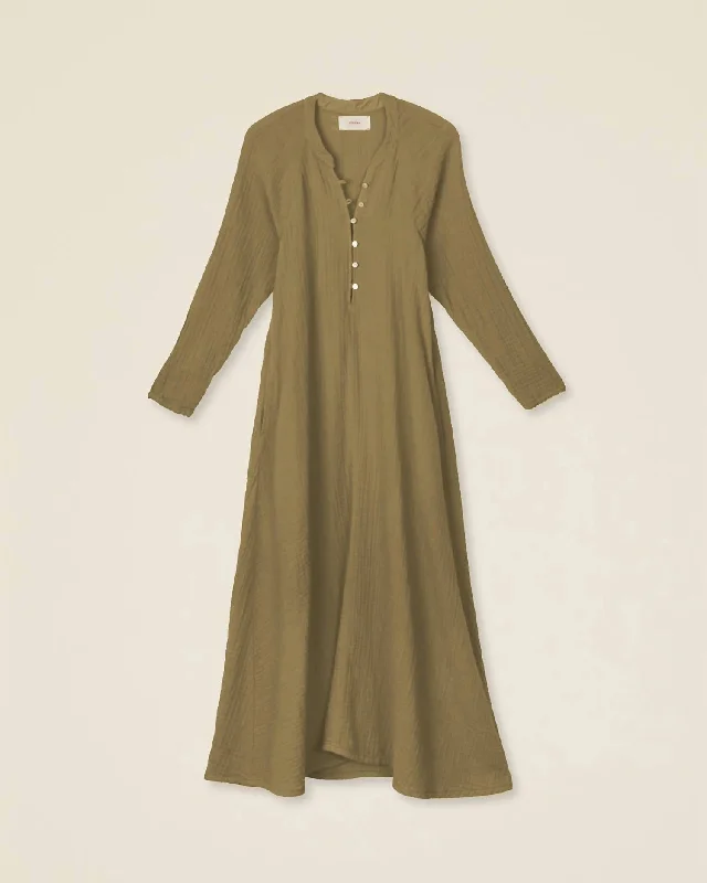 Unbeatable Prices Y2K Nostalgic Fashion Look Tabitha Midi Dress In Old Sage