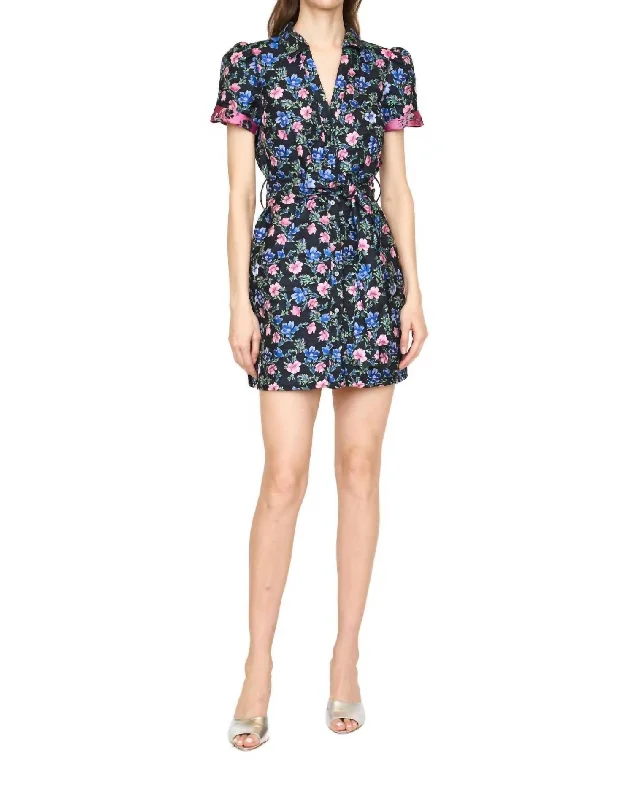 Step Ahead, Lead The Trend Anniversary Sale Valentina Mini Dress In Carlyle Jacquard